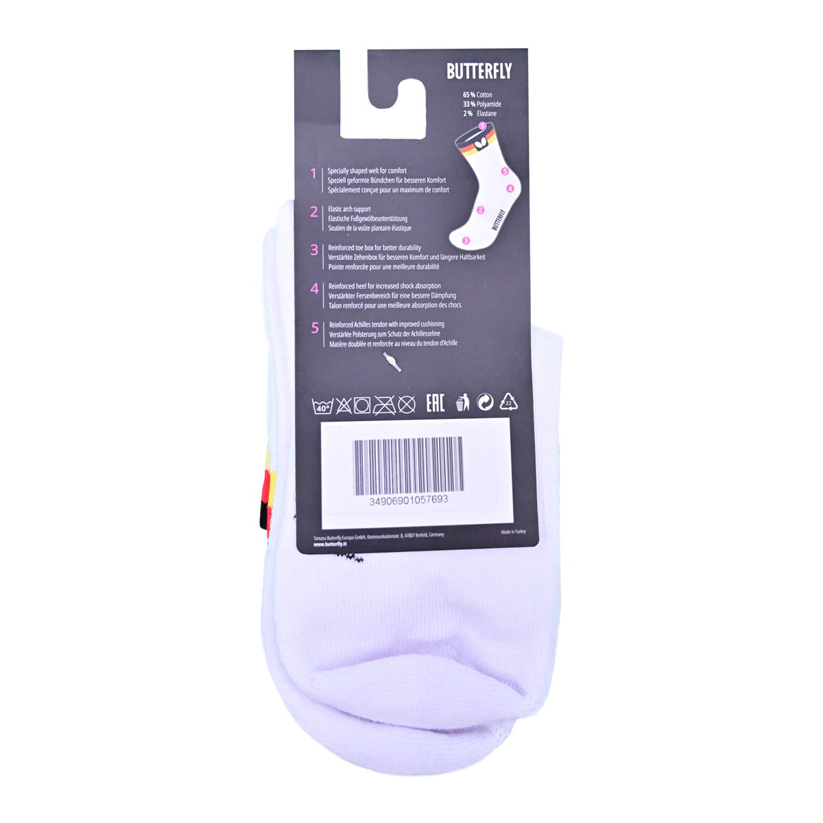 Butterfly Germany 23 Socks Back Package